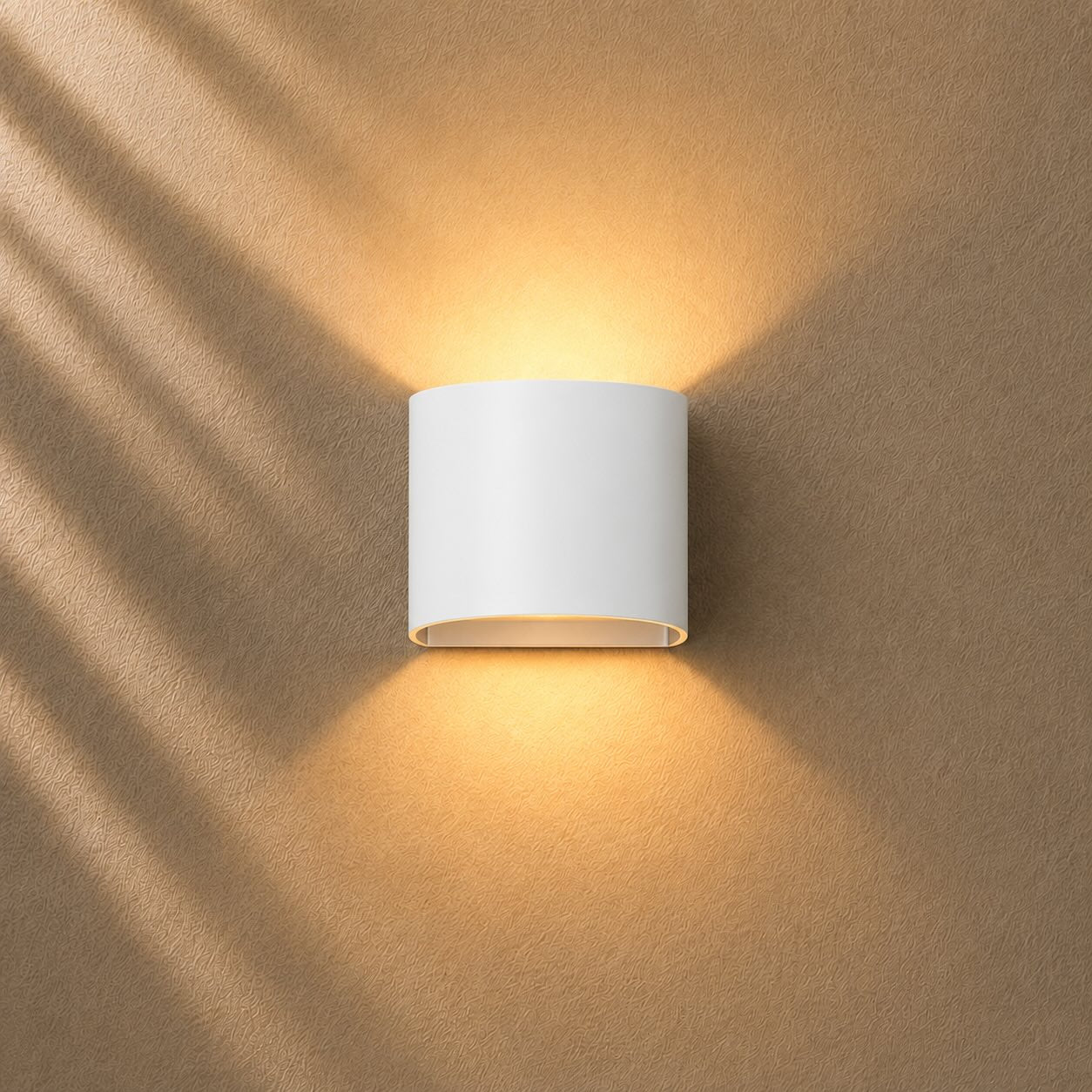 Modern Outdoor Wall Light Waterproof Aluminum Wall Mounted Adjustable LED Up Down Lighting