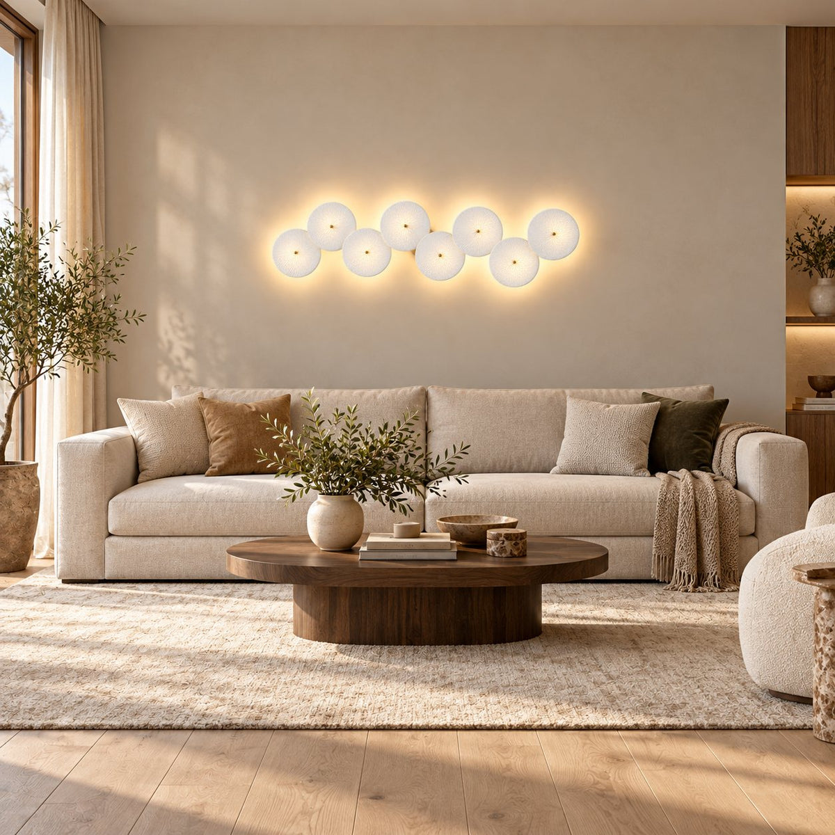 Modern Wall Light Wall Mounted Metal Frame LED Sconce for Ambient Illumination