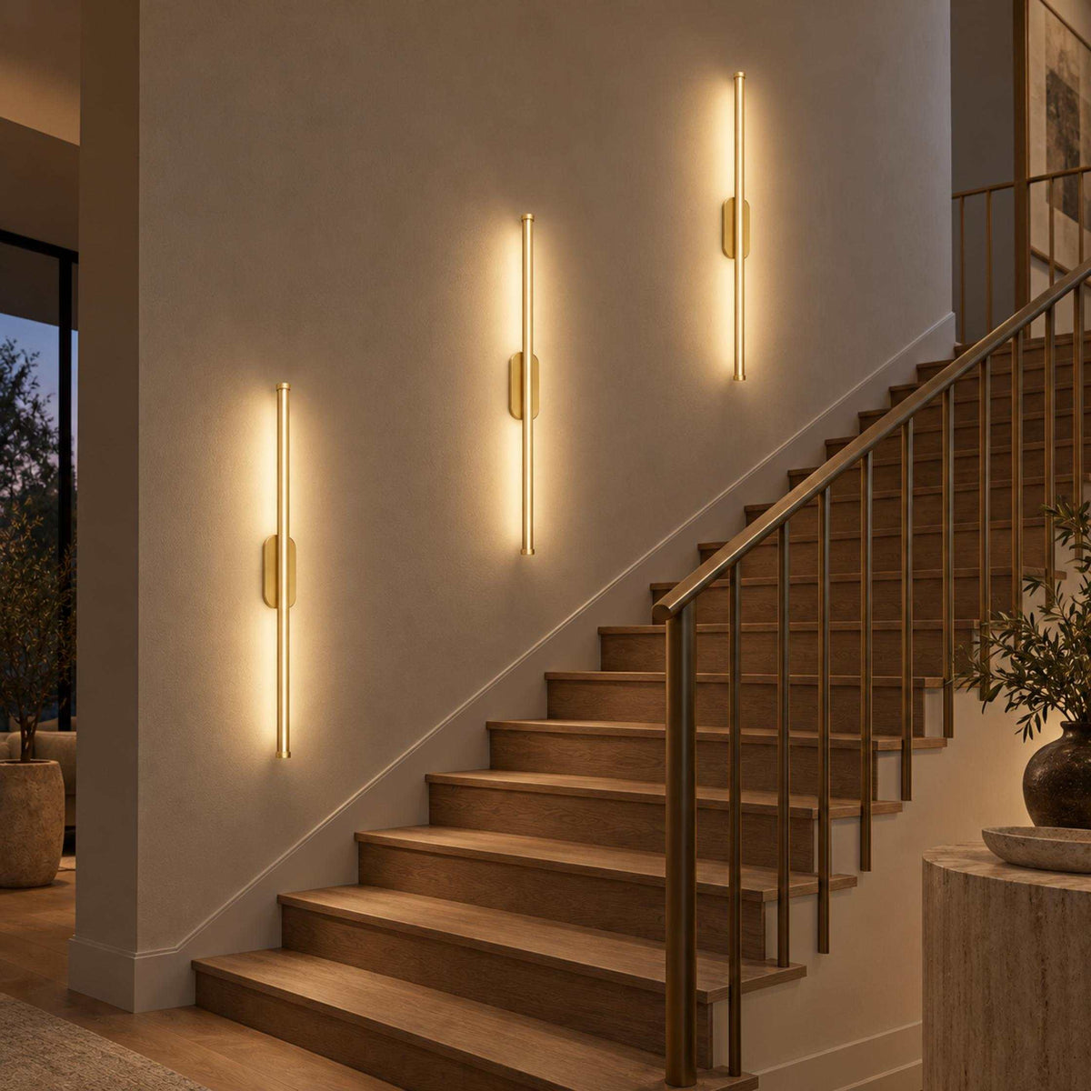 Modern Linear Wall Sconce Wall Mounted Metal LED Light Fixture for Indoor Lighting