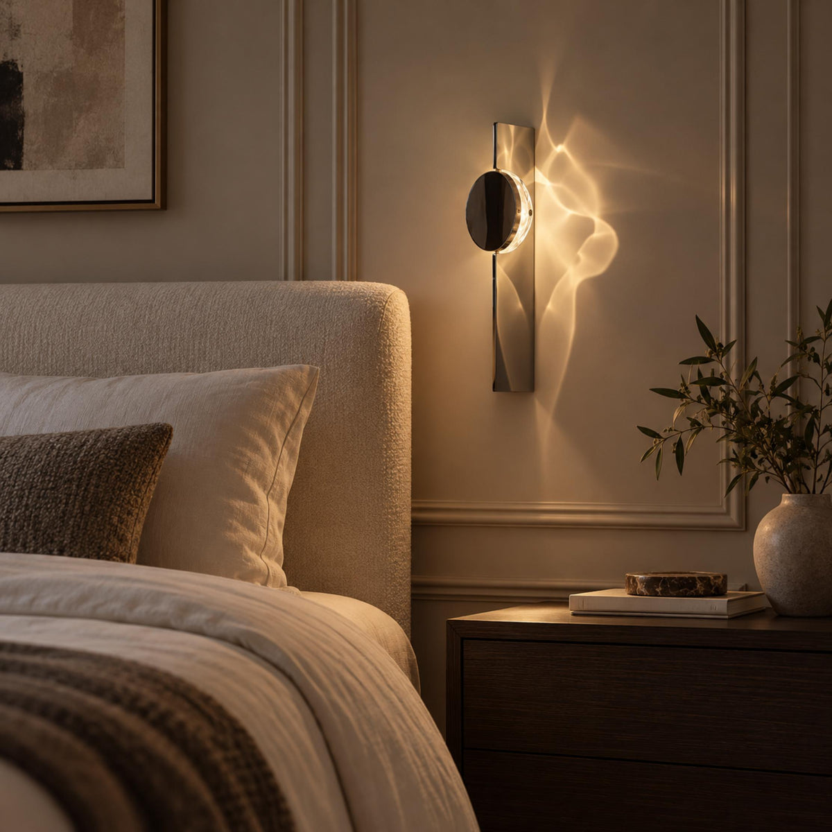 Modern Wall Light Wall Mounted Metal LED Kinetic Shadow Effect for Dynamic Illumination