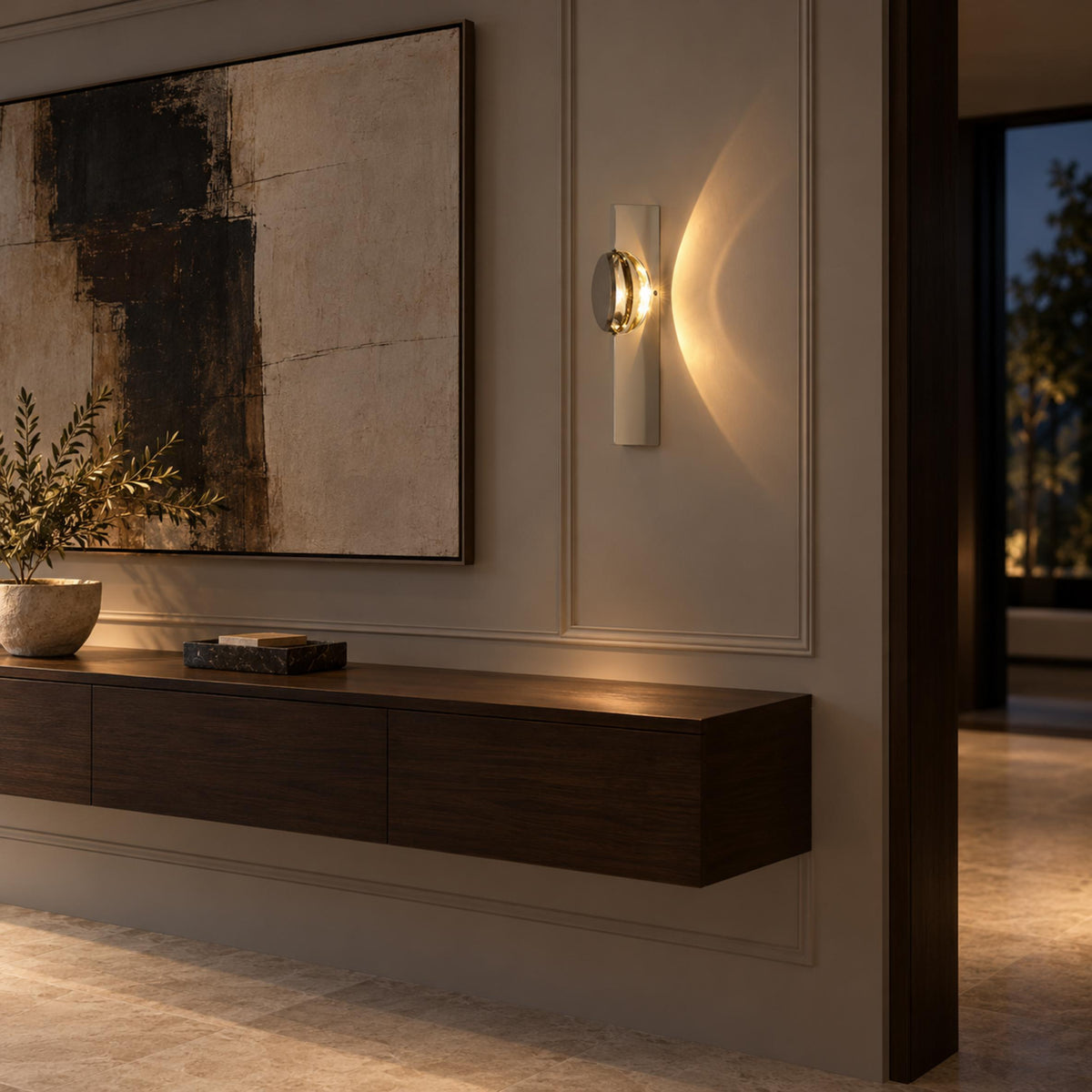 Modern Wall Light Wall Mounted Metal LED Kinetic Shadow Effect for Dynamic Illumination