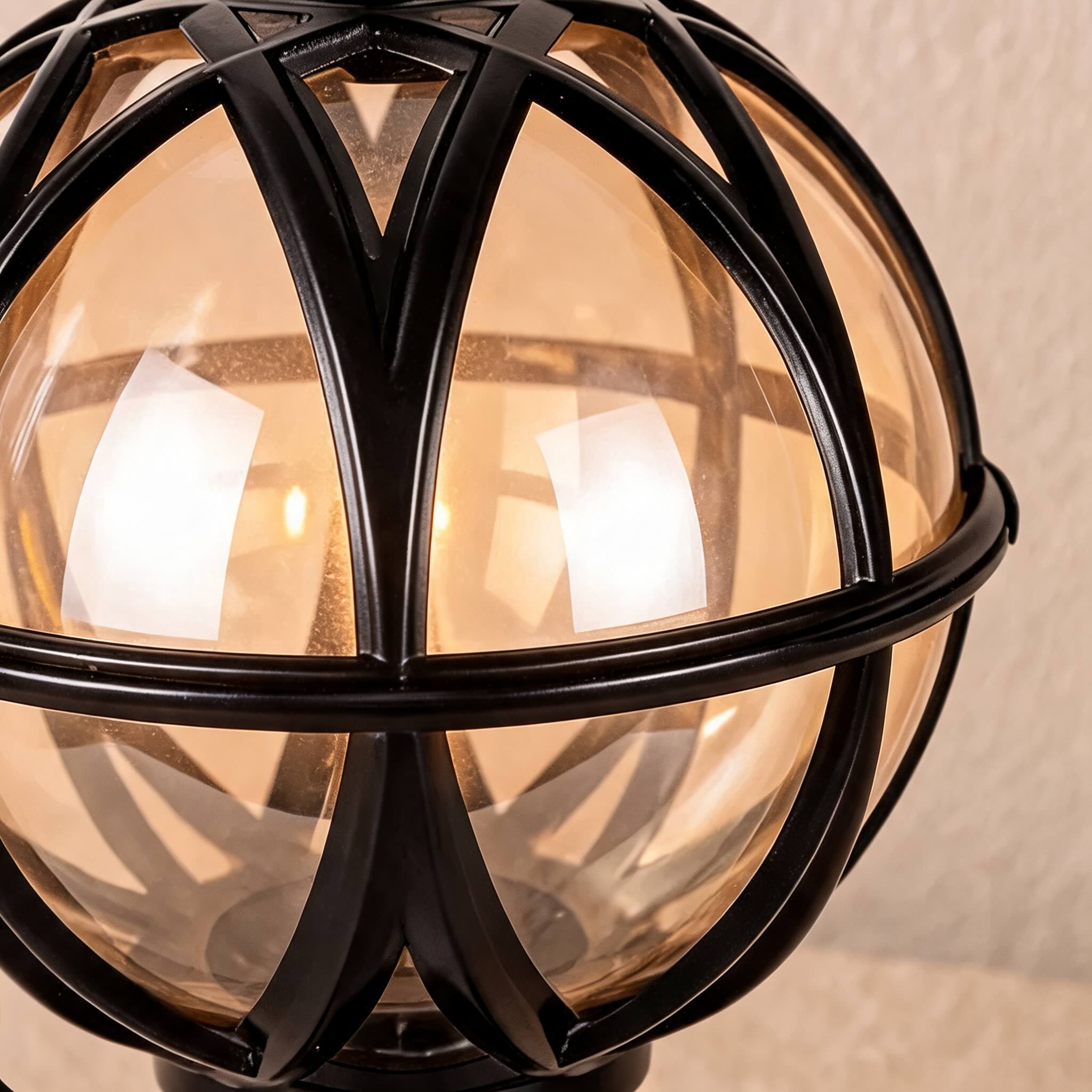 Modern Outdoor Wall Light Adjustable Height Aluminum Glass Waterproof Garden Lighting