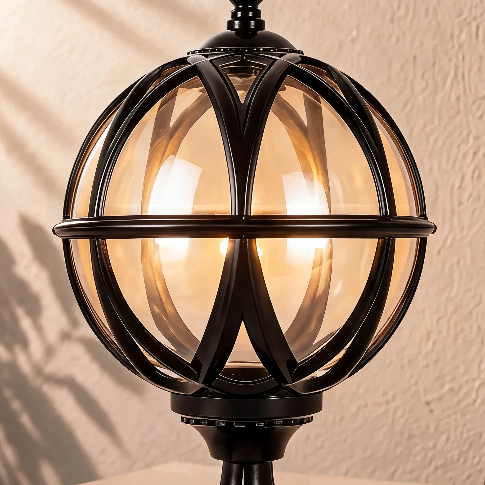 Modern Outdoor Wall Light Adjustable Height Aluminum Glass Waterproof Garden Lighting