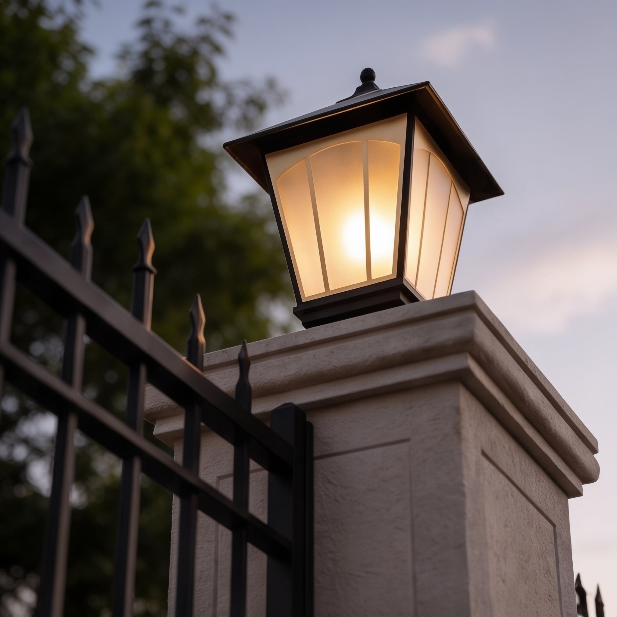 Modern Outdoor Wall Light IP55 Waterproof Solid Copper Glass Shade E27 Compatible Garden Lighting