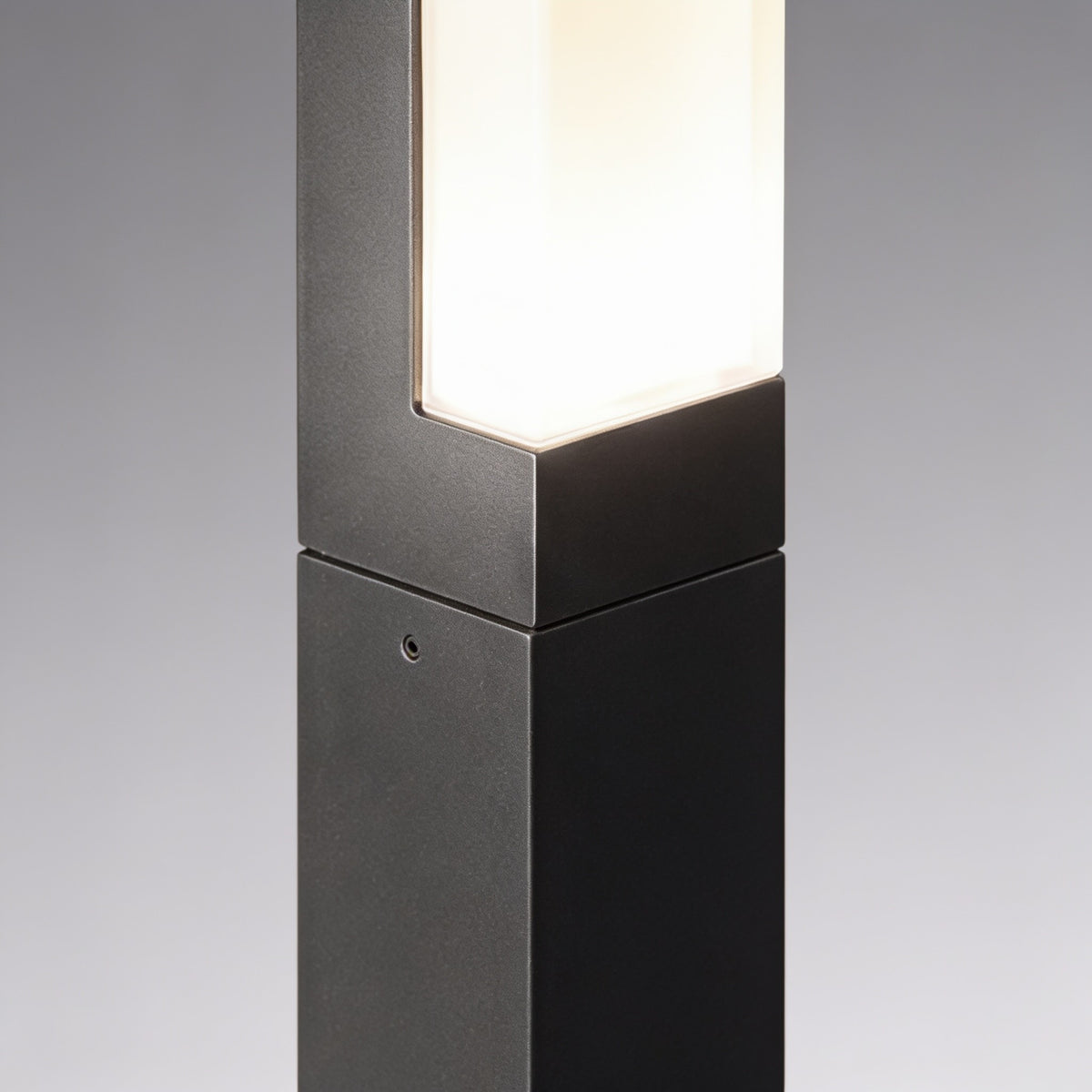 Modern Black Bollard Light Outdoor Ground Mounted Die-Cast Aluminum LED Waterproof 3000K