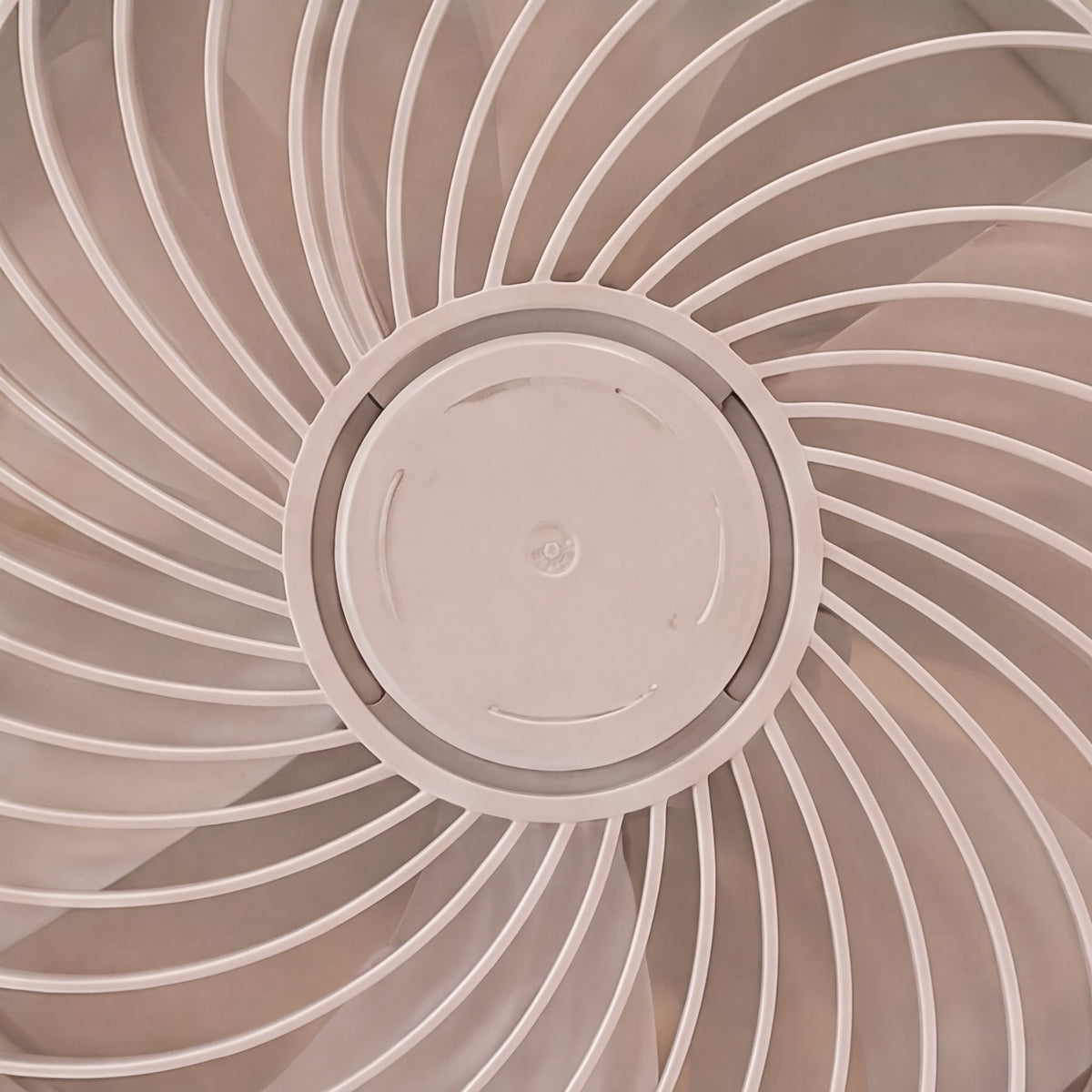 Modern Bladeless Ceiling Fan with Lights Flush Mount Iron Adjustable 72W LED Lighting