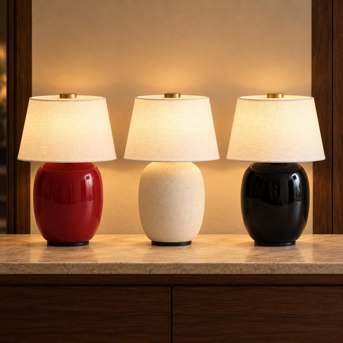 Modern Battery Operated Table Lamp Adjustable Metal LED Light for Bedside or Desk