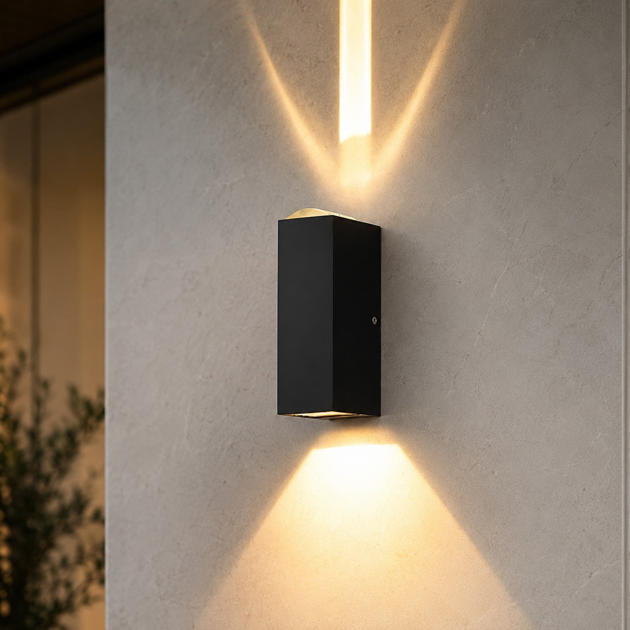 Modern Outdoor Wall Sconce Waterproof Aluminum LED Dual Beam Light 10W for Garden