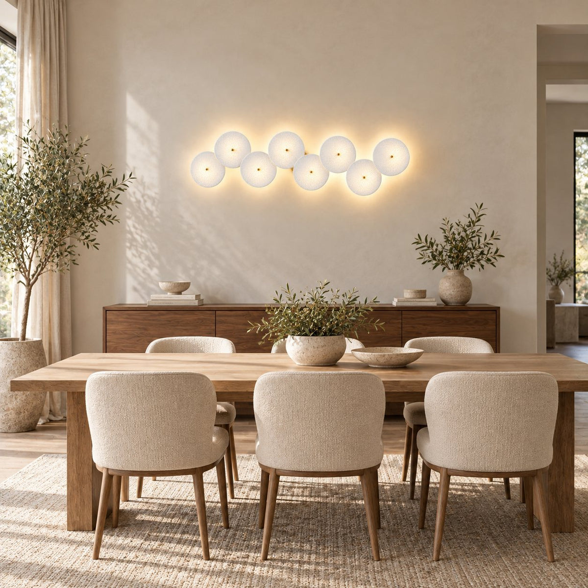Modern Wall Light Wall Mounted Metal Frame LED Sconce for Ambient Illumination