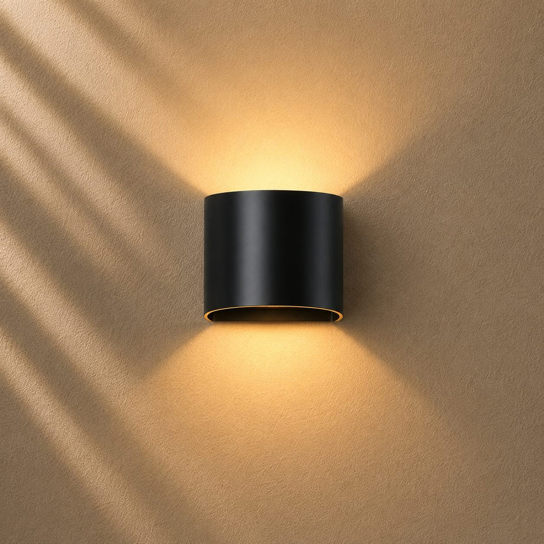Modern Outdoor Wall Light Waterproof Aluminum Wall Mounted Adjustable LED Up Down Lighting
