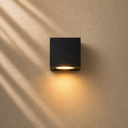 Modern Outdoor Wall Light Die-Cast Aluminum Waterproof LED Adjustable Three Color Temperature