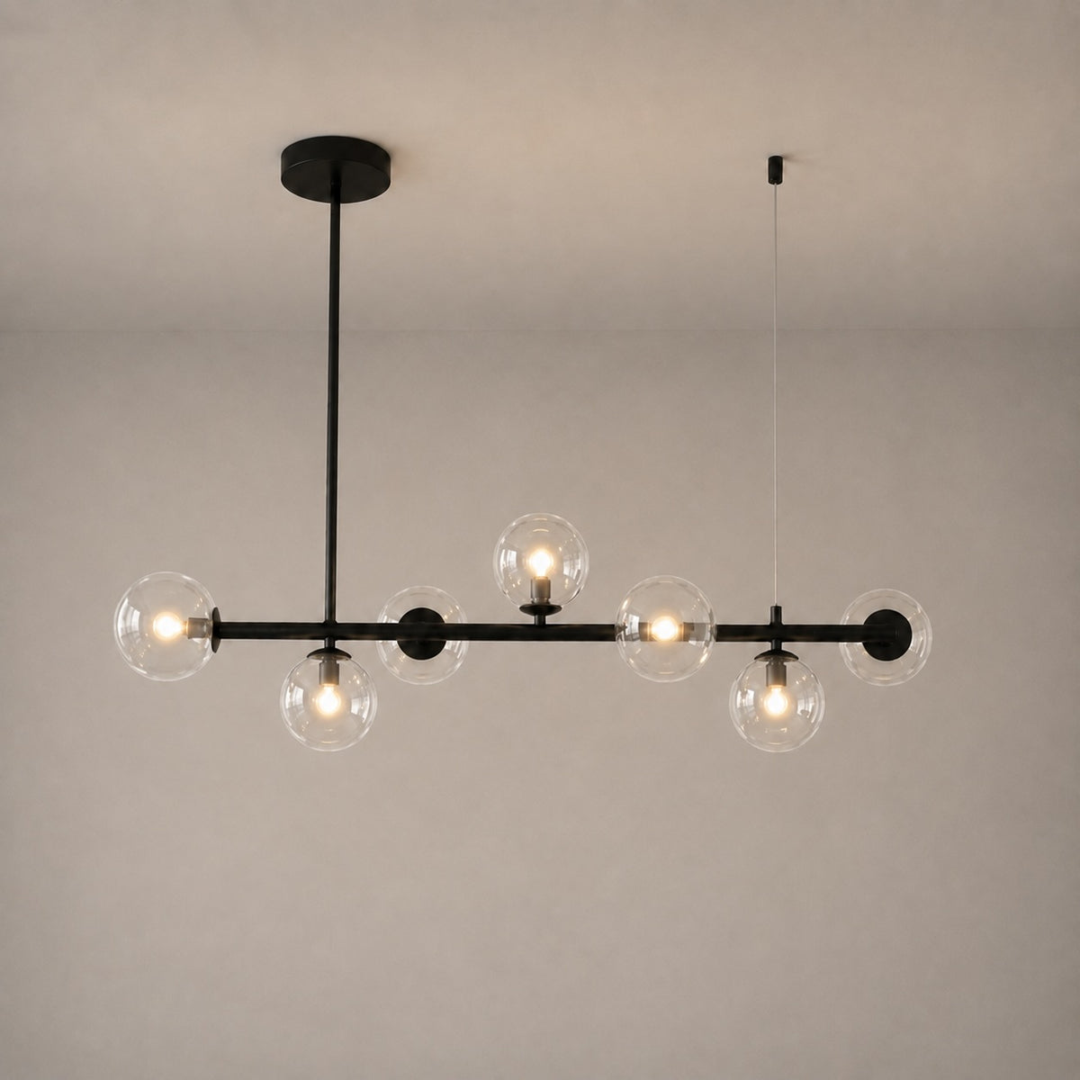 Modern Glass Pendant Lights Cluster Hanging Adjustable LED for Kitchen Island and Dining Room