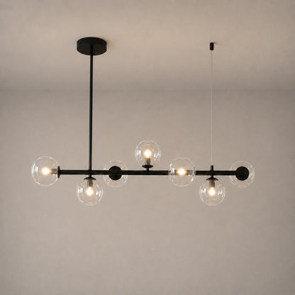 Modern Glass Pendant Lights Cluster Hanging Adjustable LED for Kitchen Island and Dining Room