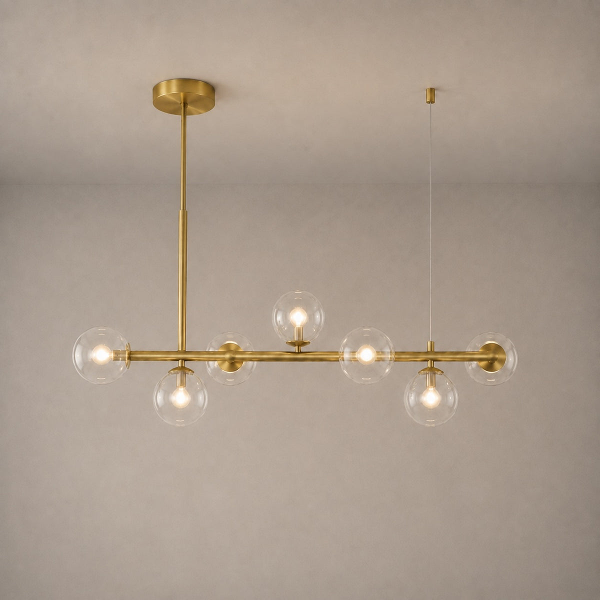 Modern Glass Pendant Lights Cluster Hanging Adjustable LED for Kitchen Island and Dining Room