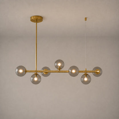 Modern Glass Pendant Lights Cluster Hanging Adjustable LED for Kitchen Island and Dining Room