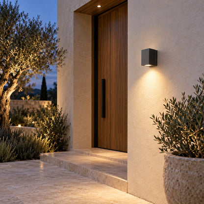 Modern Outdoor Wall Light Waterproof Aluminum Adjustable Motion Sensor LED Fixture