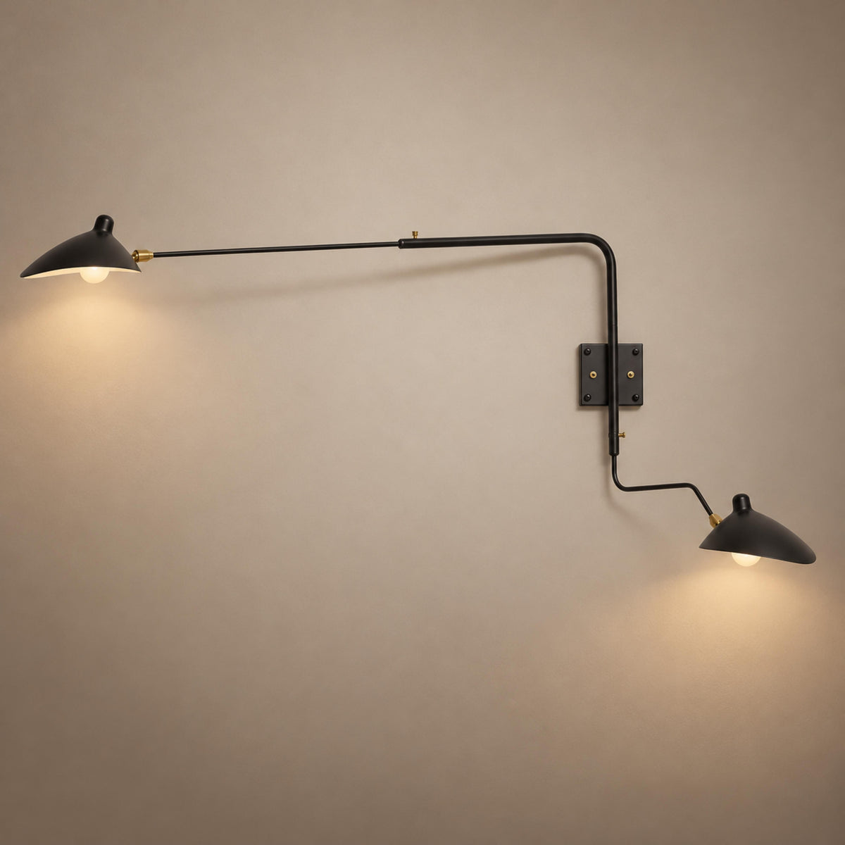 Modern Multi-Arm Wall Sconce Wall Mounted Metal Adjustable LED Wall Lighting Fixture