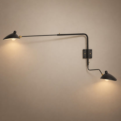 Modern Multi-Arm Wall Sconce Wall Mounted Metal Adjustable LED Wall Lighting Fixture