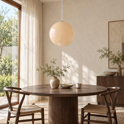 Modern Glass Pendant Lamp Adjustable Hanging Light LED Fixture for Kitchen Pendant Lighting