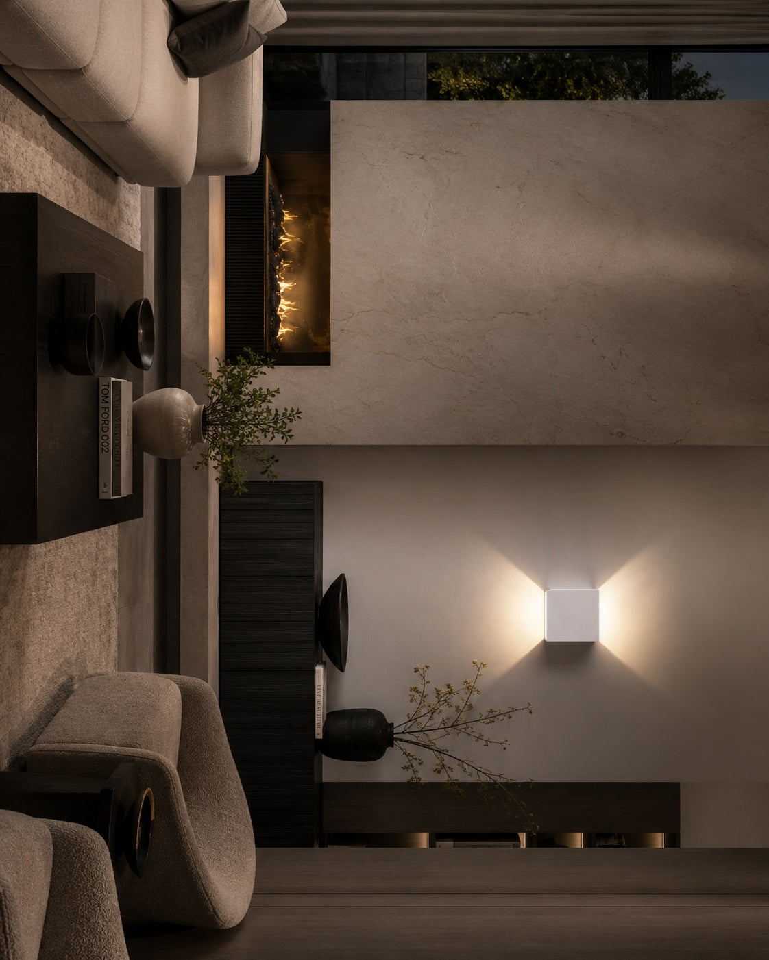 Modern Outdoor Wall Light Adjustable Waterproof Metal LED Fixture for Exterior Use