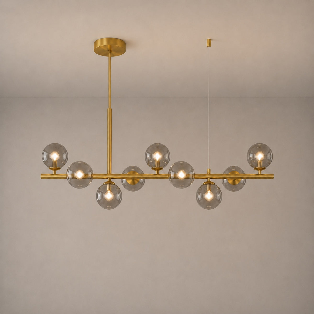 Modern Glass Pendant Lights Cluster Hanging Adjustable LED for Kitchen Island and Dining Room