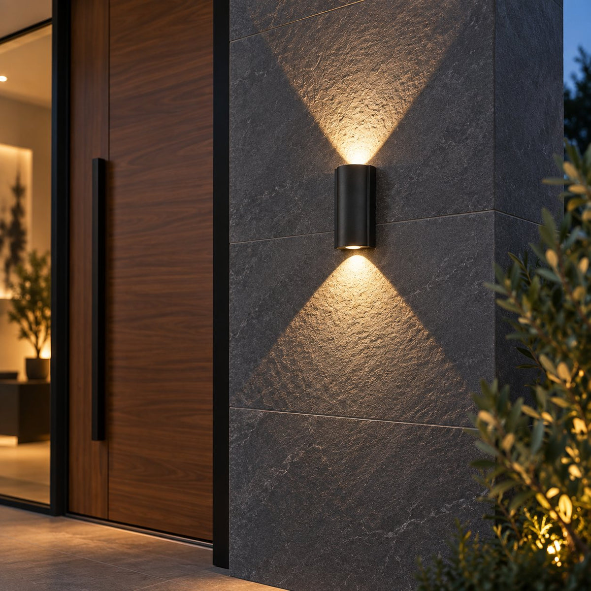 Modern Outdoor Wall Light Up Down Waterproof Aluminum LED Adjustable Illumination