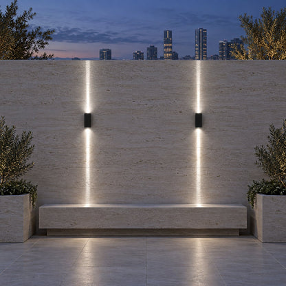Modern Outdoor Wall Sconce Lighting Up Down Waterproof Die-Cast Aluminum LED 10W