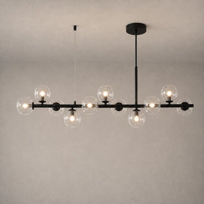 Modern Glass Pendant Lights Cluster Hanging Adjustable LED for Kitchen Island and Dining Room