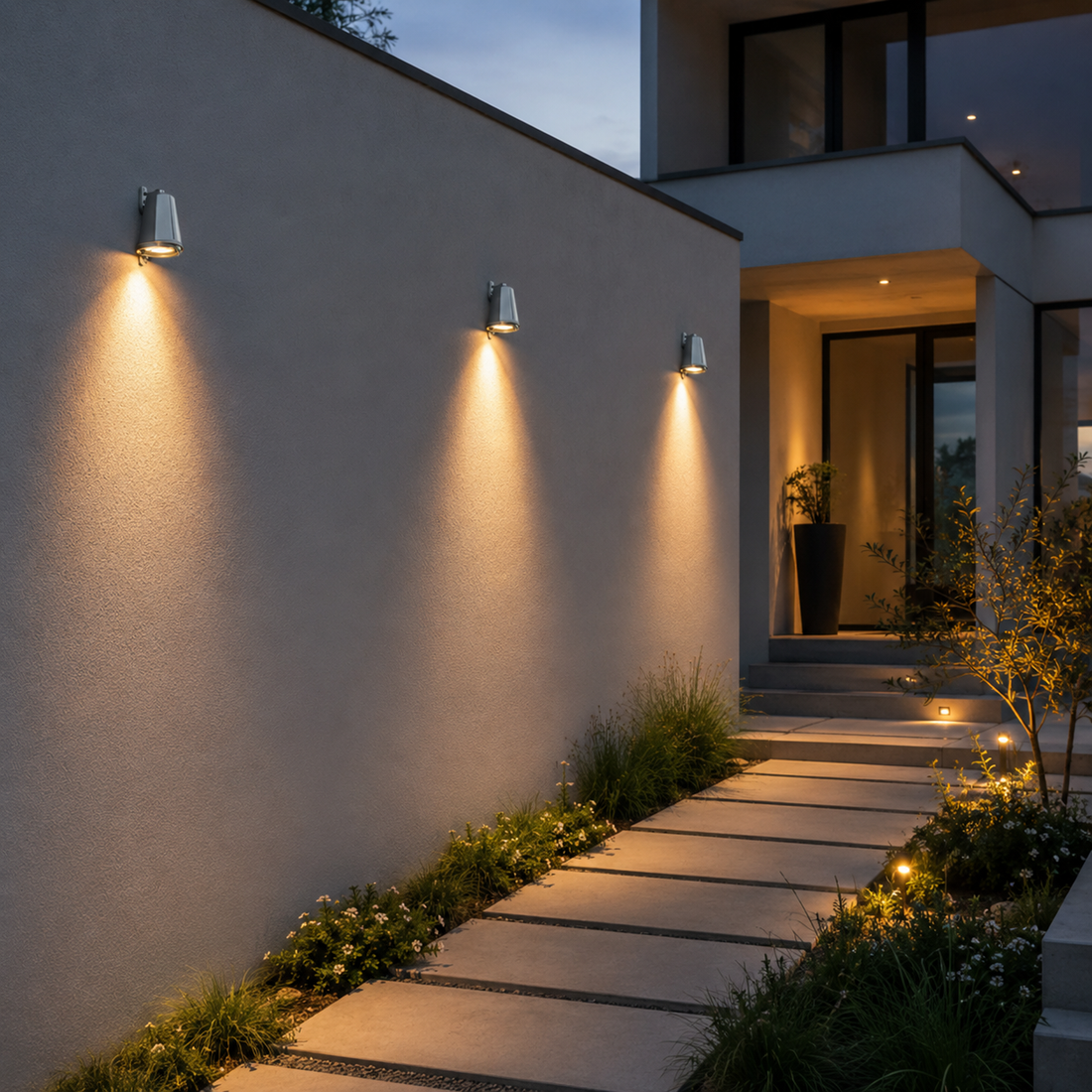 Nordic Minimalist Outdoor Wall Light Waterproof Aluminum LED Wall Mounted Fixture