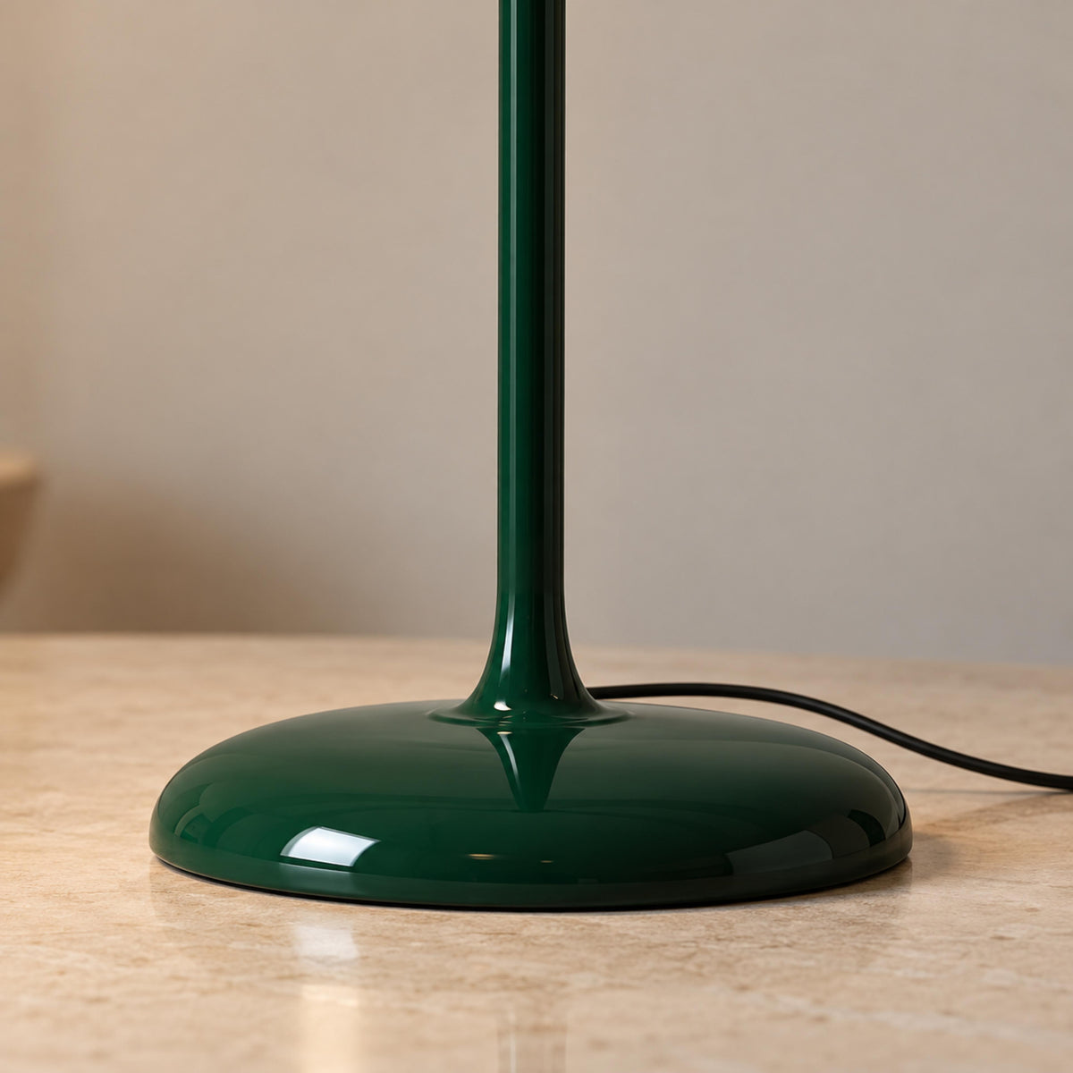 Modern Table Lamp with Adjustable Shade Metal Base LED Light Feature for Desk or Bedside Use