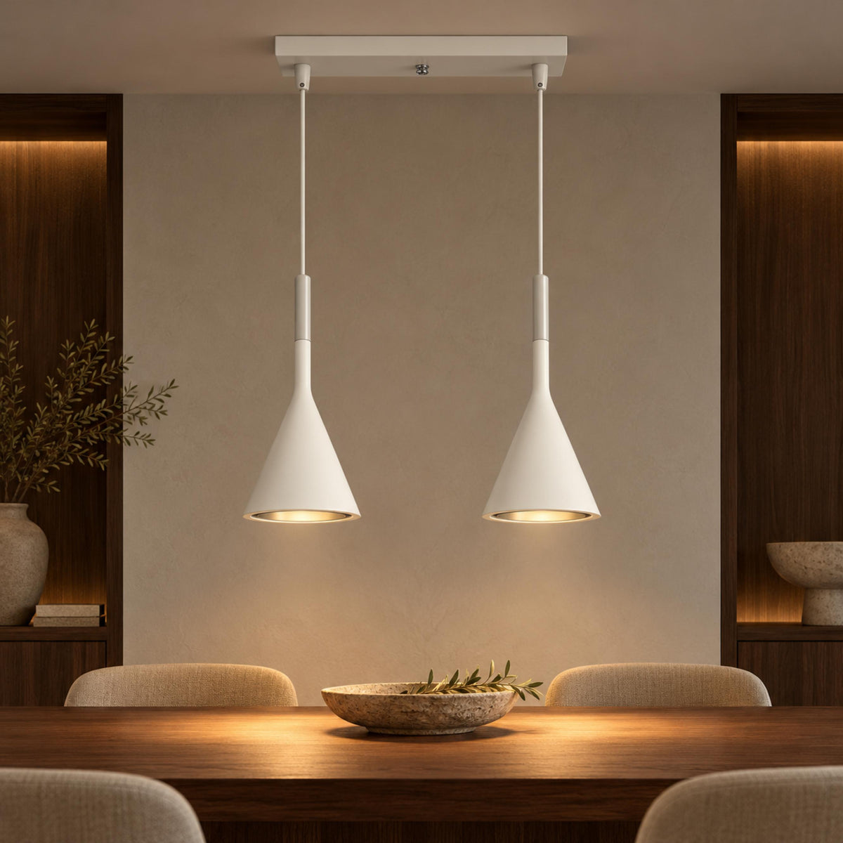 Modern Adjustable Pendant Lamp Aluminum LED Hanging Light for Kitchen and Home Decor