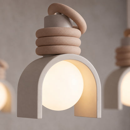 Modern Glass Pendant Light Adjustable Height Hanging Fixture LED for Kitchen Lighting