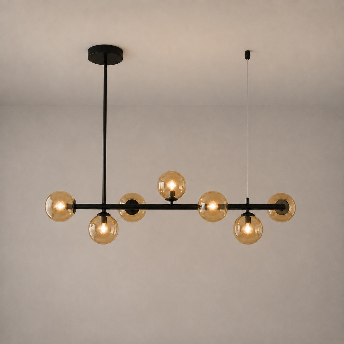 Modern Glass Pendant Lights Cluster Hanging Adjustable LED for Kitchen Island and Dining Room
