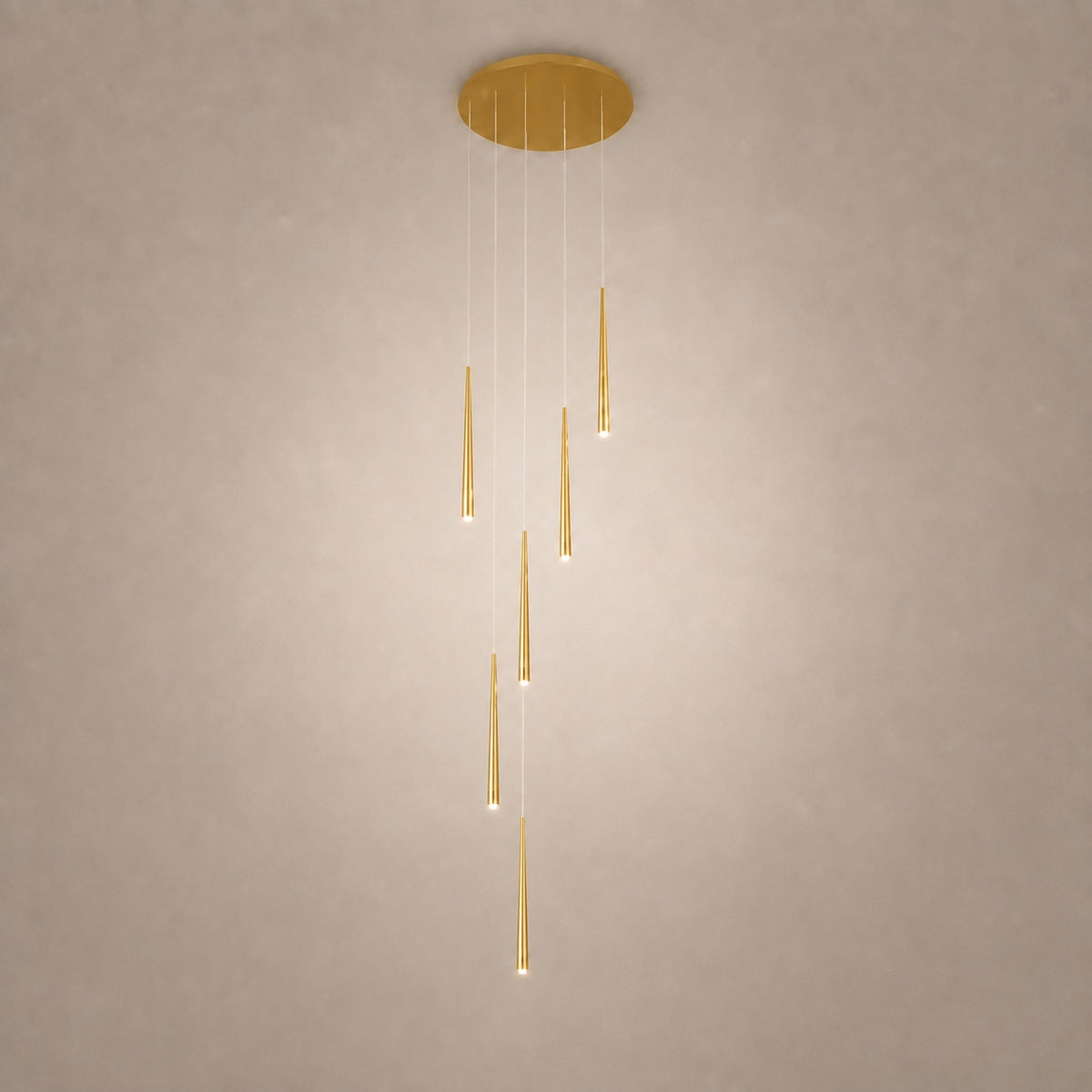 Modern Nordic Flush Mount Ceiling Light Adjustable Iron Acrylic Dimmable LED 6 Heads 18W