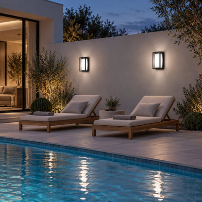 Modern Outdoor Wall Light LED Waterproof Aluminum Fixture for Porch Patio and Pathway