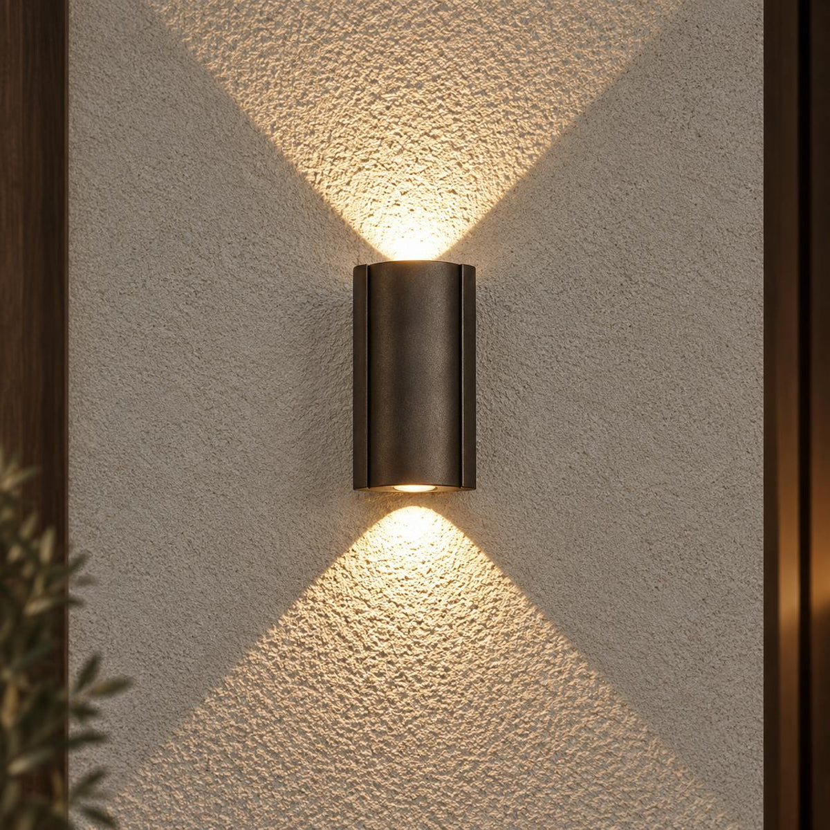 Modern Outdoor Wall Light Up Down Waterproof Aluminum LED Adjustable Illumination