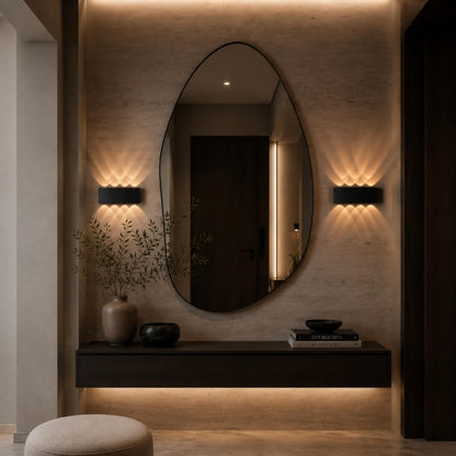 Modern Waterproof Outdoor Wall Light Aluminum Up-and-Down LED Sconce for Indoor and Outdoor Use