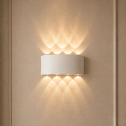Modern Waterproof Outdoor Wall Light Aluminum Up-and-Down LED Sconce for Indoor and Outdoor Use