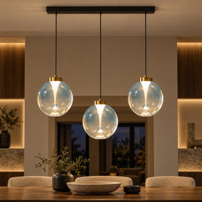 Modern Pendant Light Hanging Adjustable Metal Shade LED for Kitchen Dining Room