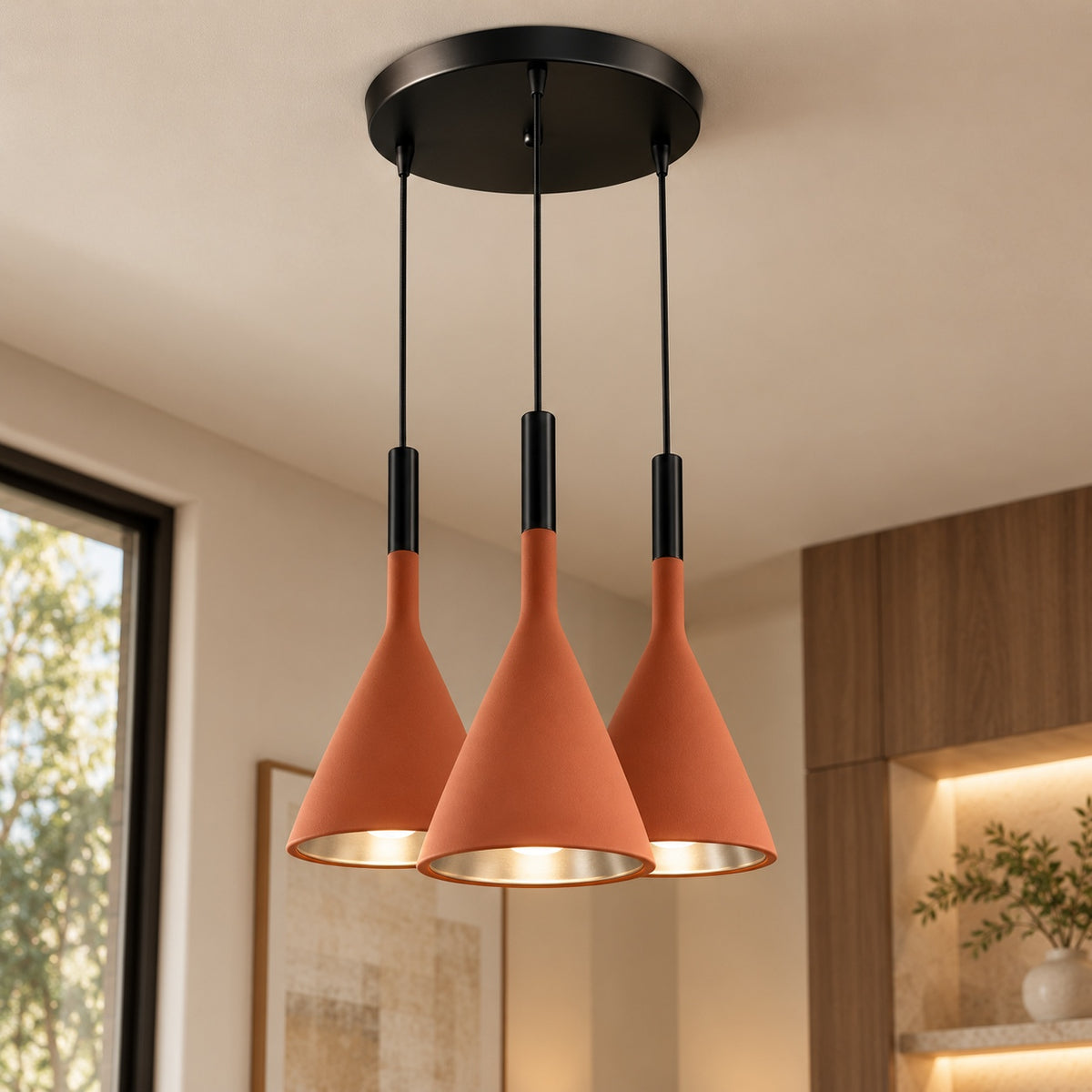 Modern Adjustable Pendant Lamp Aluminum LED Hanging Light for Kitchen and Home Decor