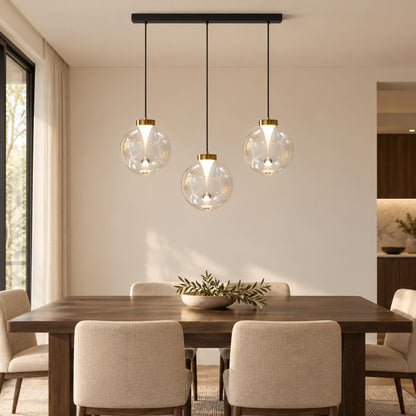 Modern Pendant Light Hanging Adjustable Metal Shade LED for Kitchen Dining Room
