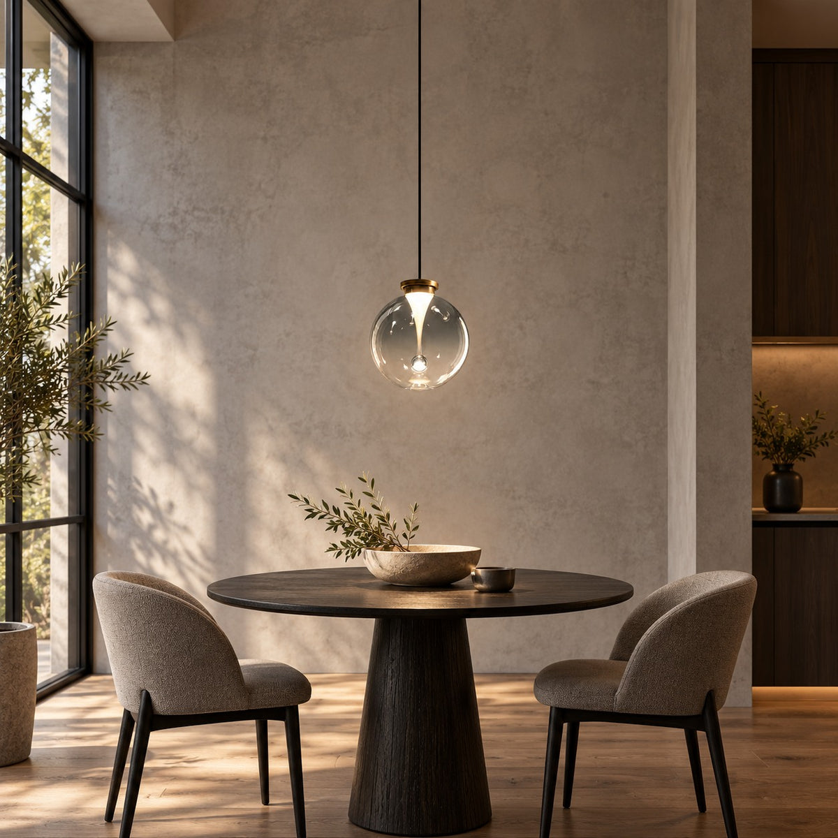 Modern Pendant Light Hanging Adjustable Metal Shade LED for Kitchen Dining Room