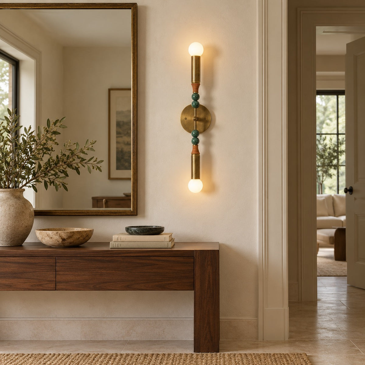 Modern Wall Lamp Wall Mounted Metal Frame Adjustable LED Lighting Fixture