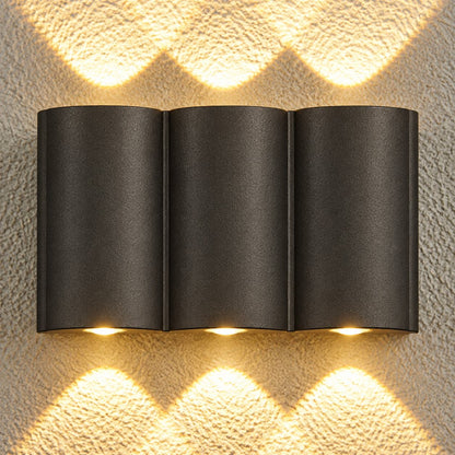Modern Outdoor Wall Light Up Down Waterproof Aluminum LED Adjustable Illumination