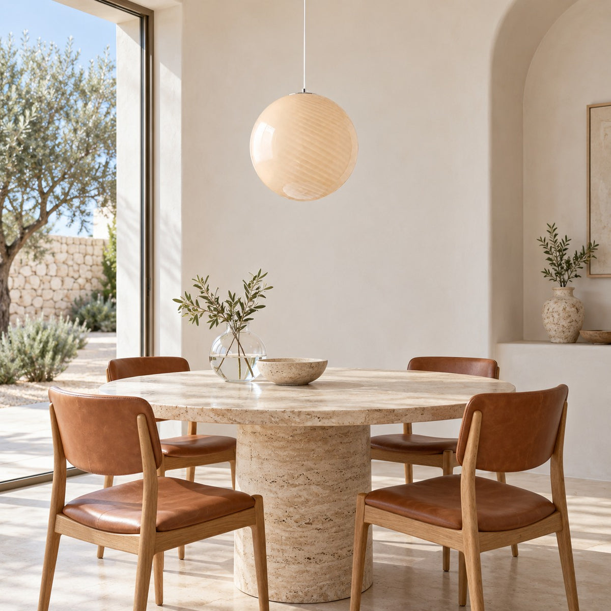 Modern Glass Pendant Lamp Adjustable Hanging Light LED Fixture for Kitchen Pendant Lighting