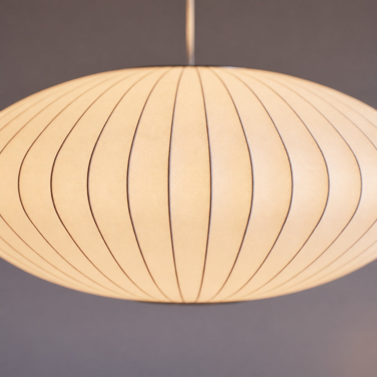 Modern Pendant Lighting Adjustable Height Steel Wireframe Silk Shade Dimmable Light