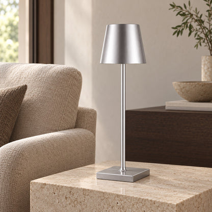 Modern Cordless Table Lamp Adjustable Brightness Rechargeable Battery LED Design for Home Office