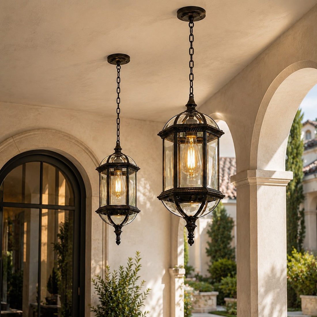 Vintage Outdoor Wall Light Adjustable Die-Cast Aluminum LED Waterproof for Garden Patio