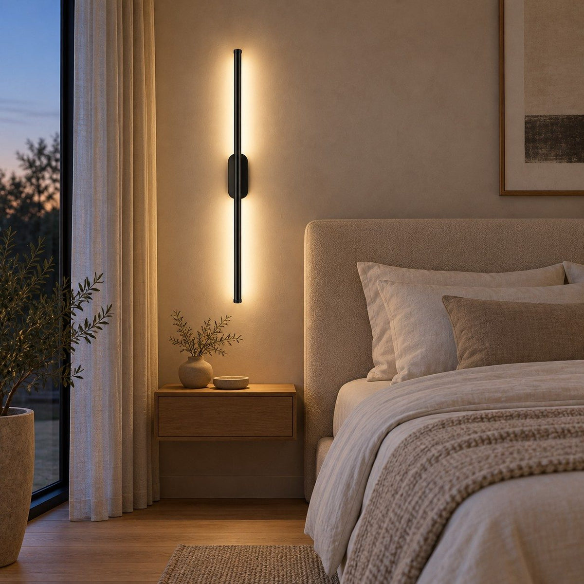Modern Linear Wall Sconce Wall Mounted Metal LED Light Fixture for Indoor Lighting