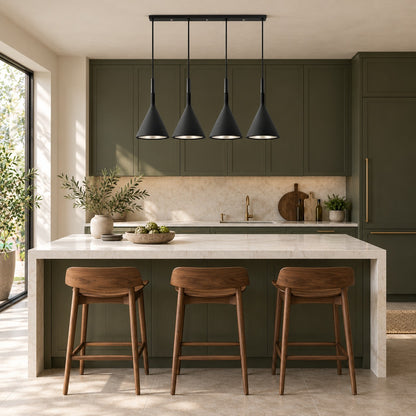 Modern Adjustable Pendant Lamp Aluminum LED Hanging Light for Kitchen and Home Decor